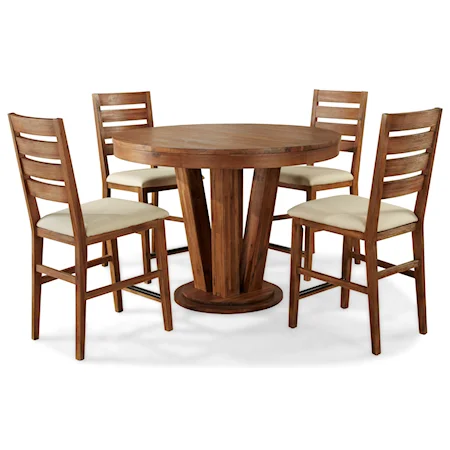 5 Piece Counter Height Table and Chair Set